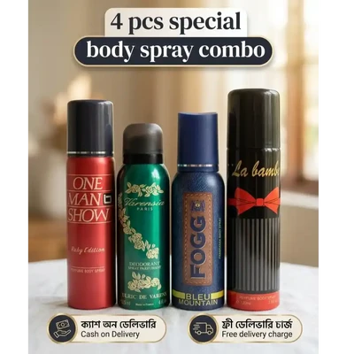 Special 4 pcs 120ML body spray combo