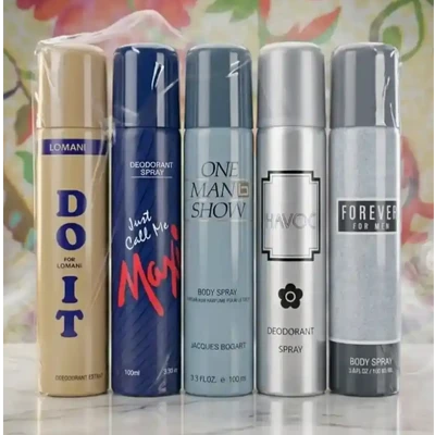 100 ML 5 pcs Body Spray Combo