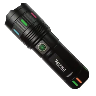 Sanford Super Bright Flashlight – White Laser LED Made in Japan 18650mAh battary