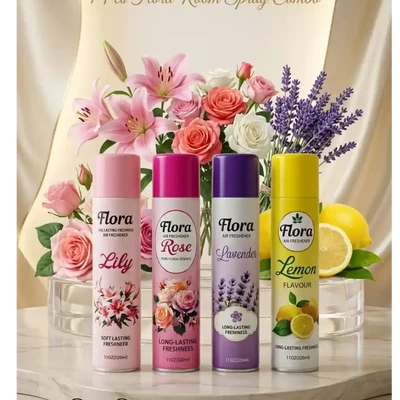 Flora 4 Pcs Room Spray Combo